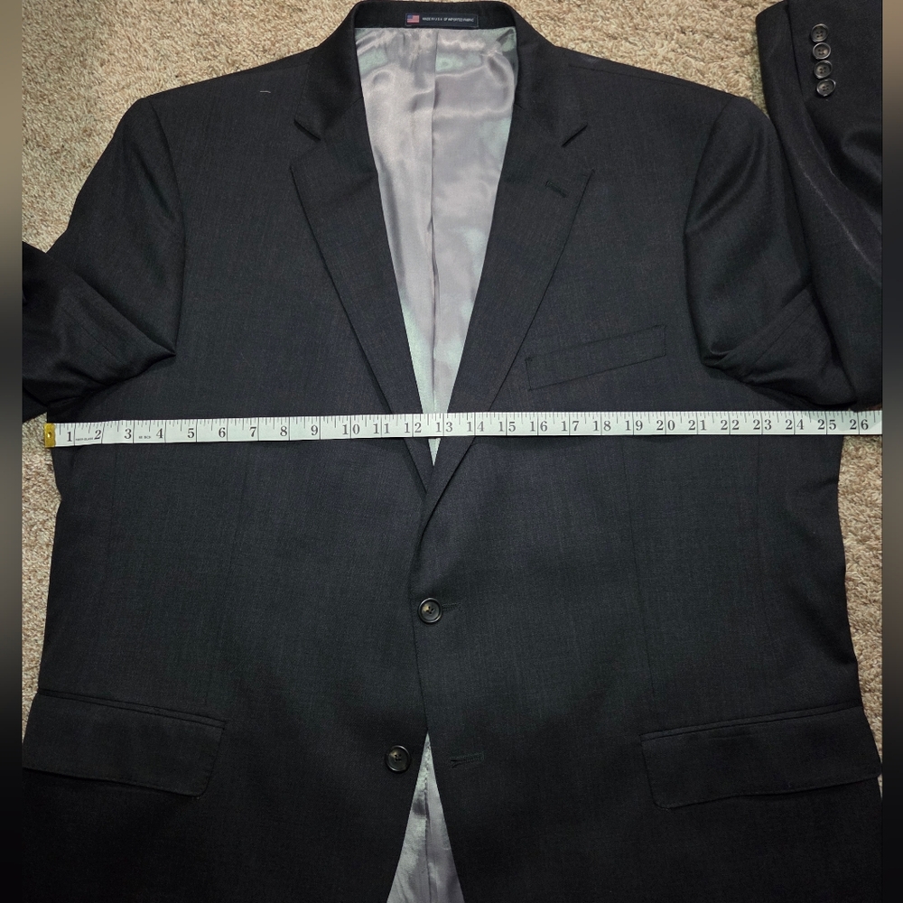 Hart Schaffner Marx Suit Mens See Pics For Measurements Black/Charcoal